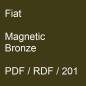 Preview: Fiat, Magnetic Bronze, PDF / RDF / 201.
